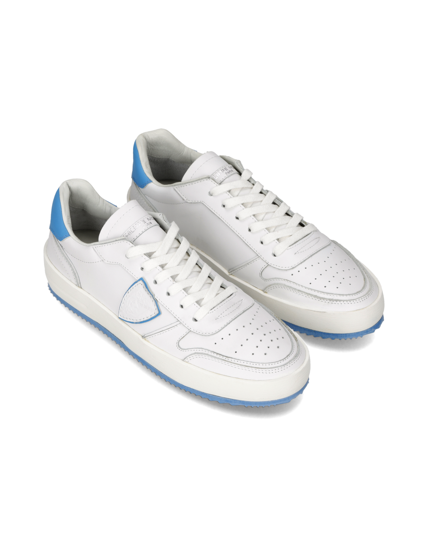 Sneakers Nice Tennis Men, White Light Blue