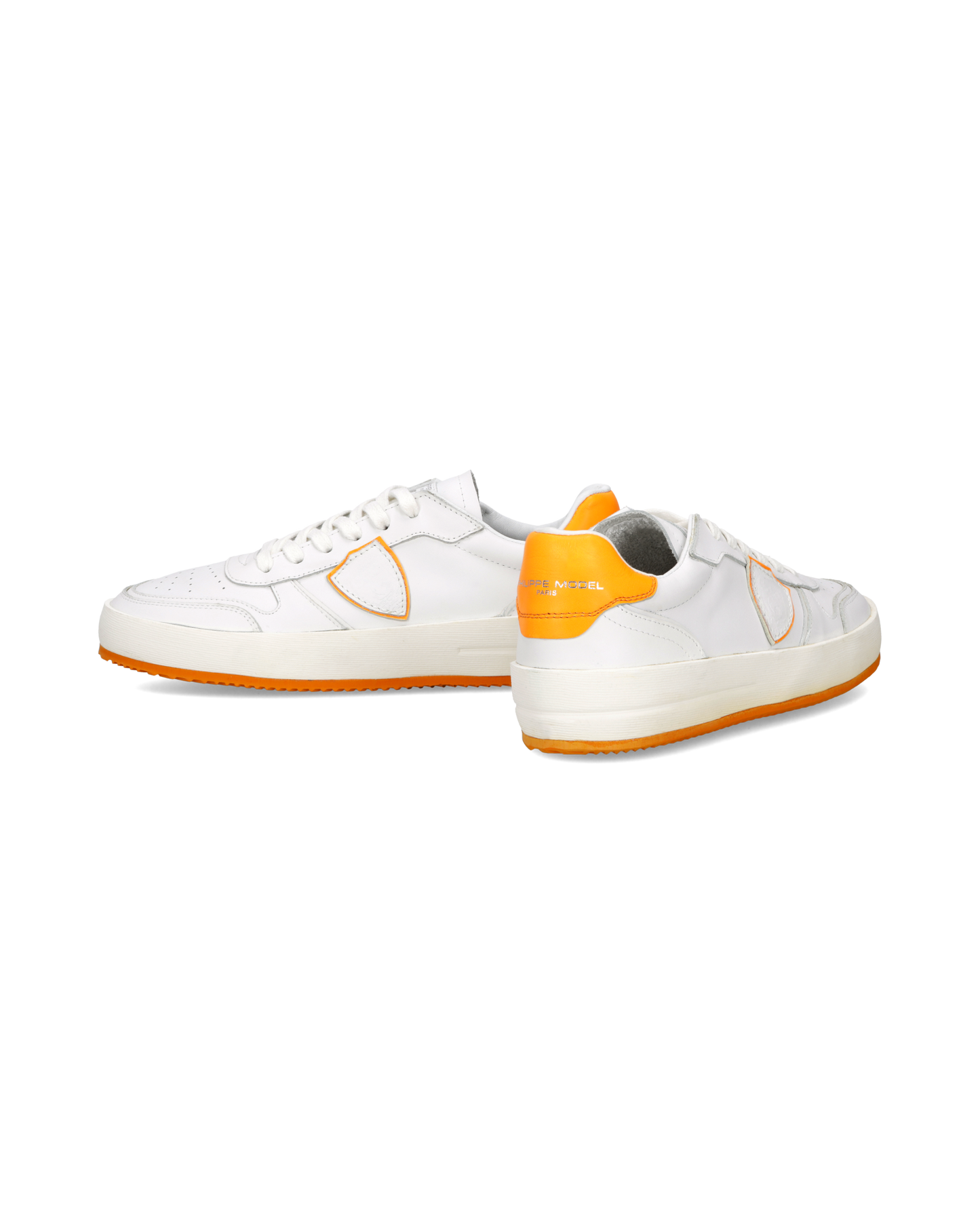 Sneakers Nice Uomo, Bianco Arancione