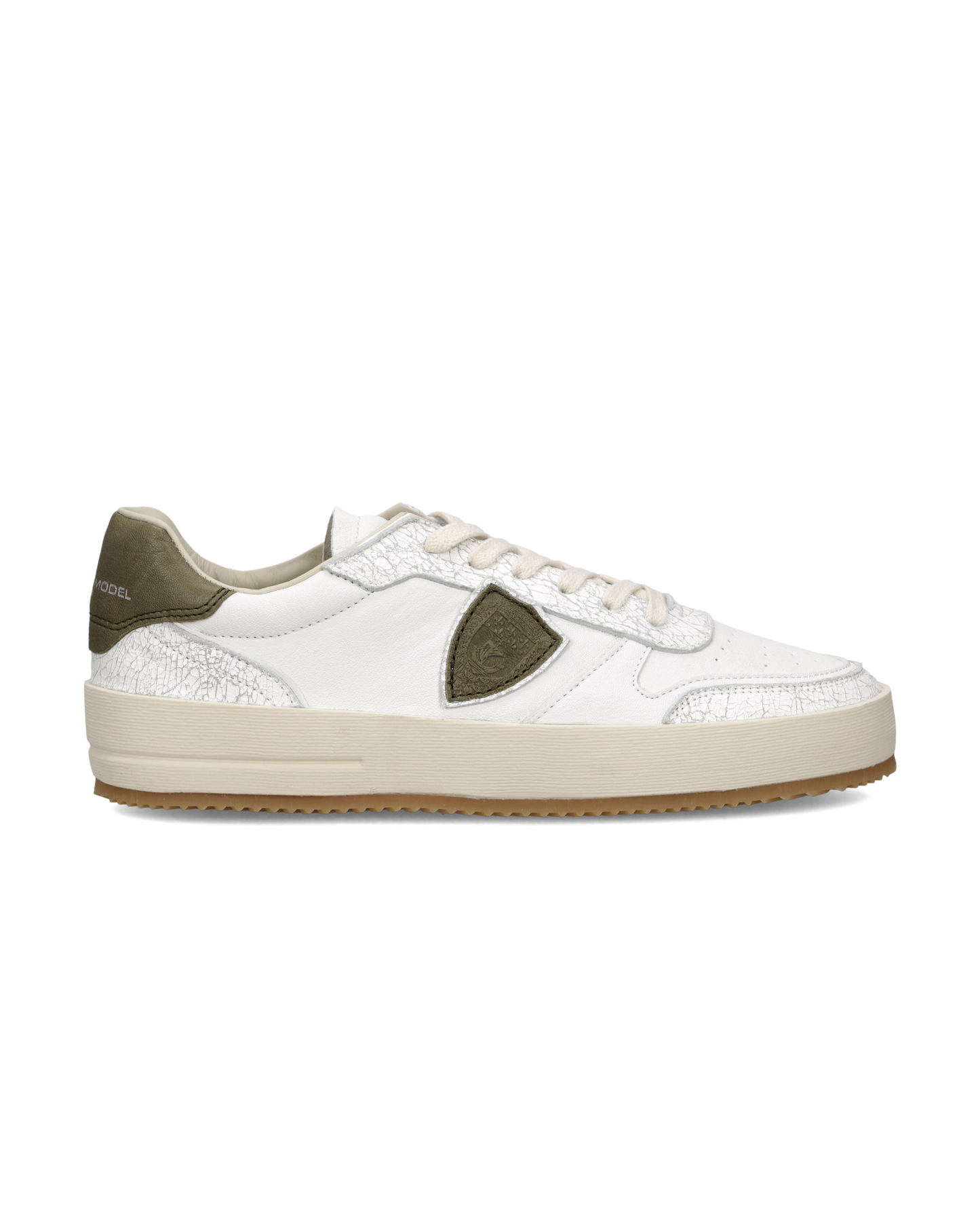 Sneakers Nice Uomo, Bianco Verde Militare