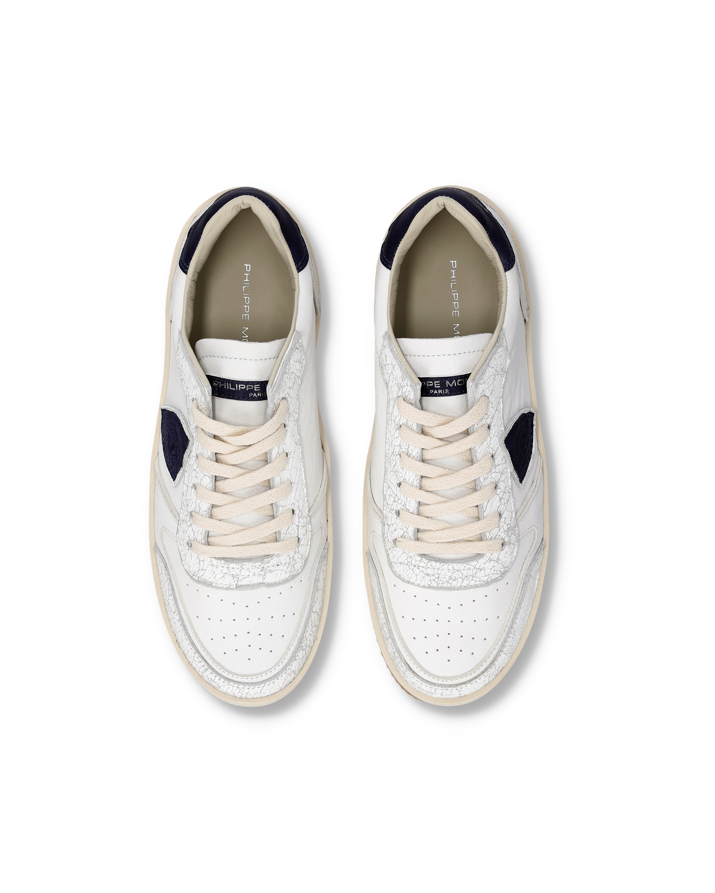 Sneakers Nice Uomo, Bianco Blu