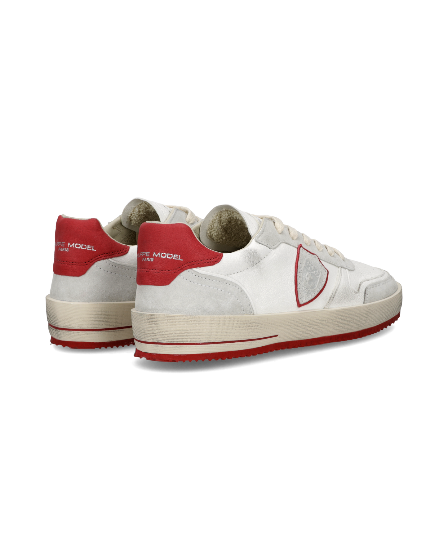 Sneakers Nice Uomo, Bianco Rosso