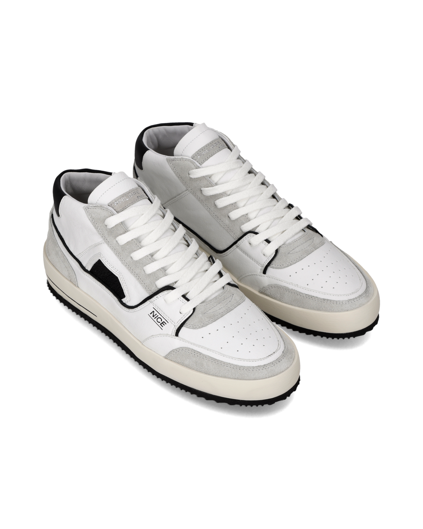 Sneakers Nice Uomo, Bianco Nero