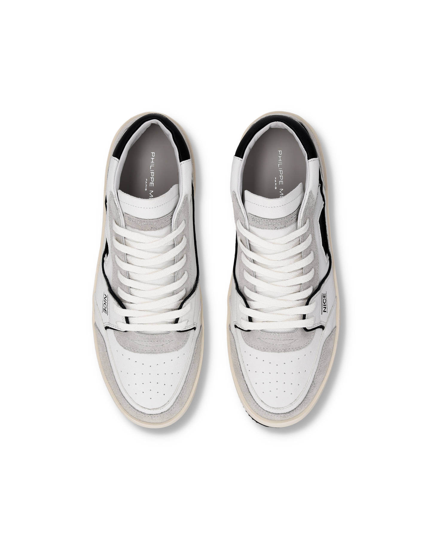 Sneakers Nice Uomo, Bianco Nero
