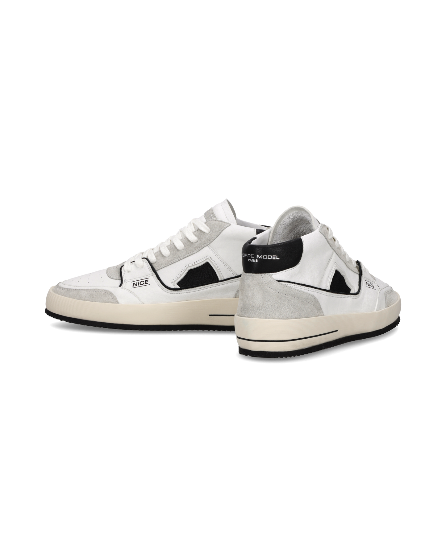 Sneakers Nice Uomo, Bianco Nero