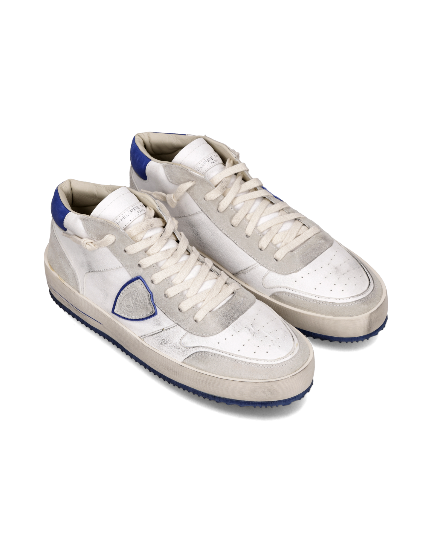 Sneakers Nice Uomo, Bianco Blu
