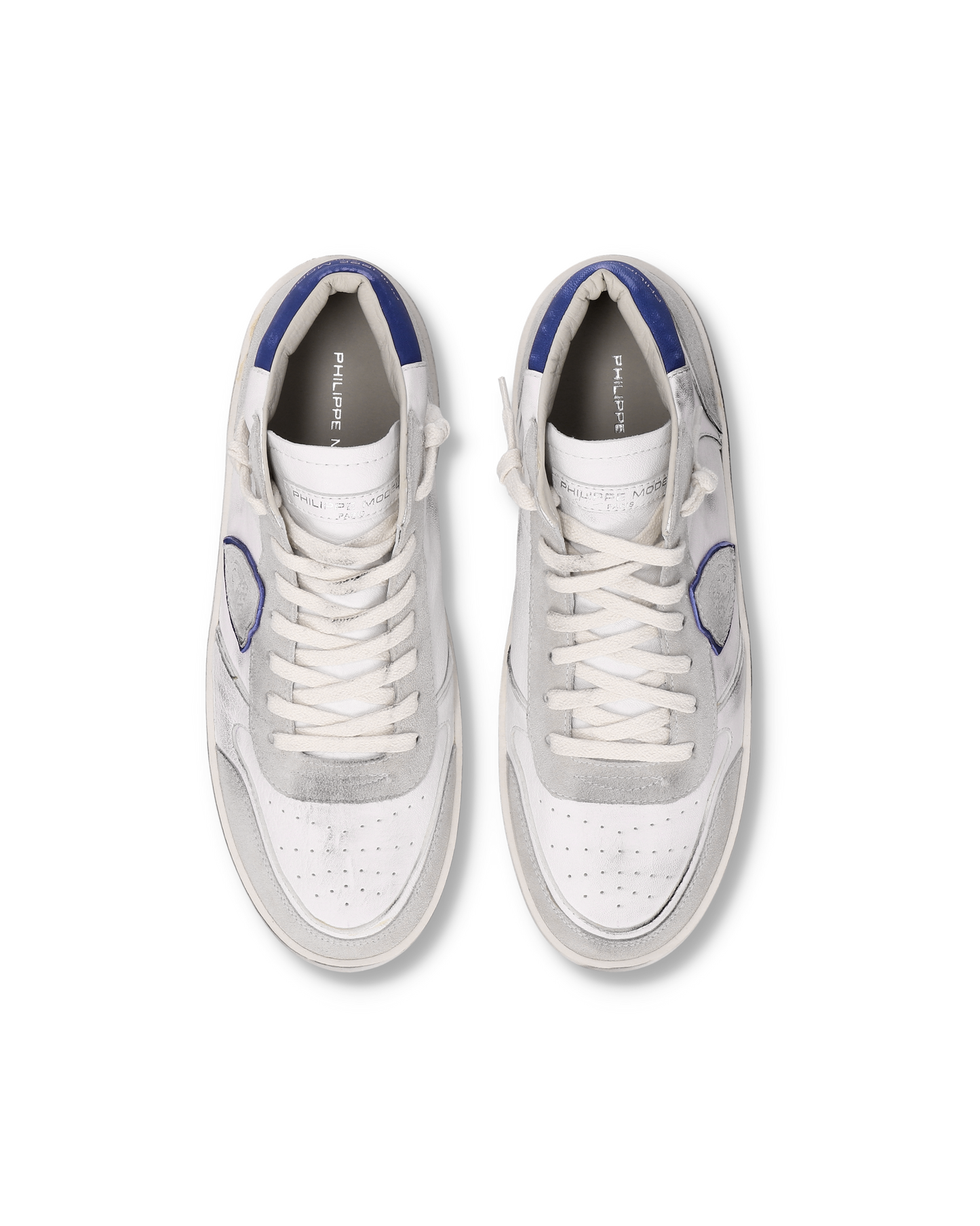 Sneakers Nice Uomo, Bianco Blu